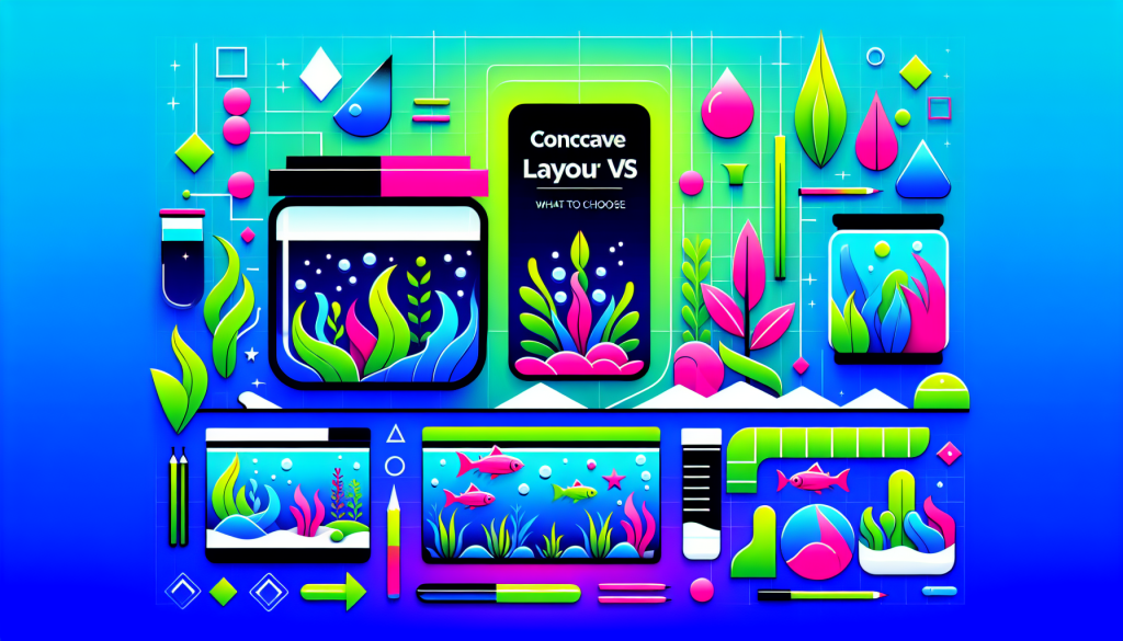 Modern flat design aquascaping illustration for undefined