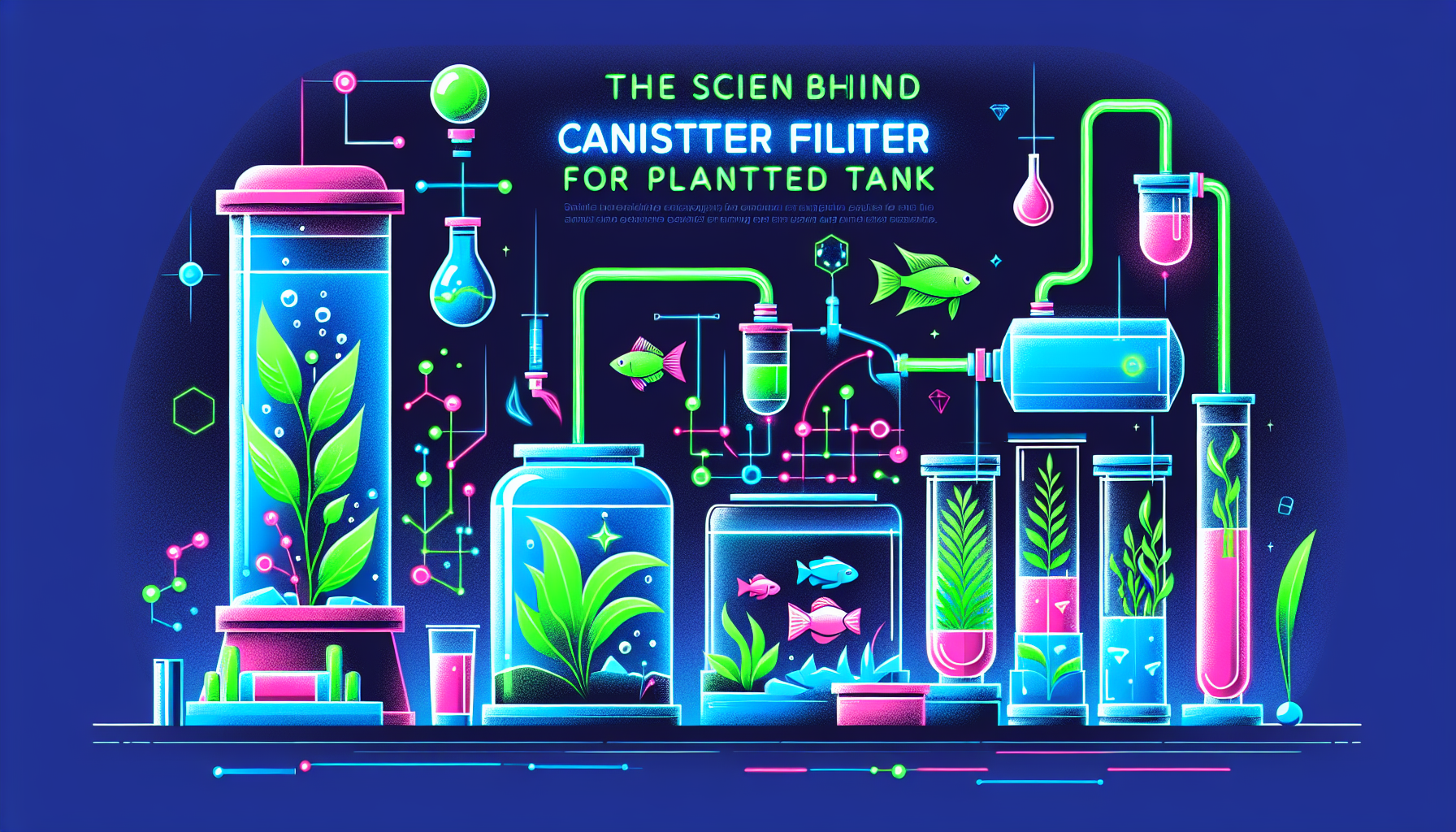 Modern flat design aquascaping illustration for undefined