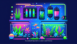 Modern flat design aquascaping illustration for undefined