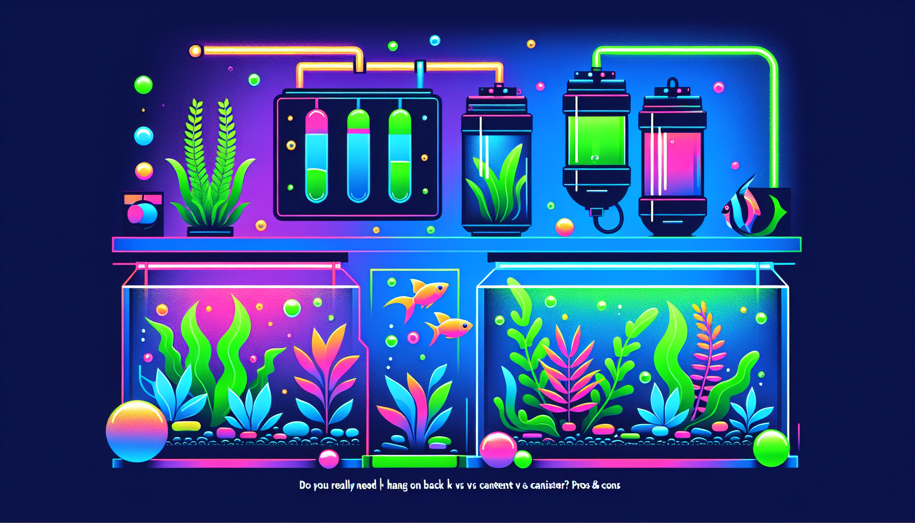 Modern flat design aquascaping illustration for undefined