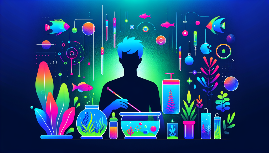Modern flat design aquascaping illustration for undefined
