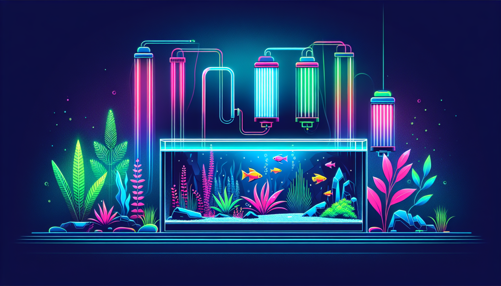 Modern flat design aquascaping illustration for undefined
