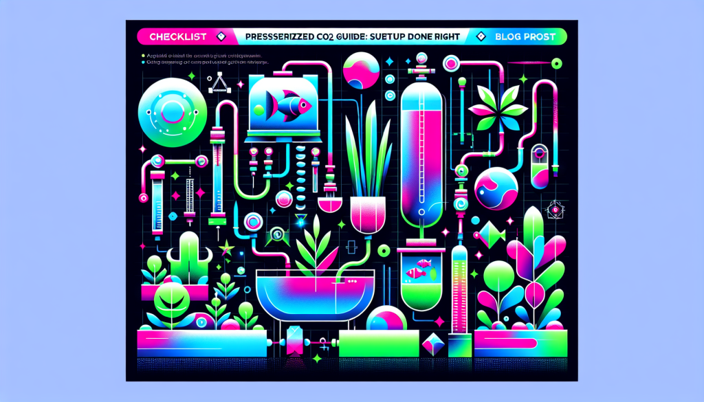 Modern flat design aquascaping illustration for undefined