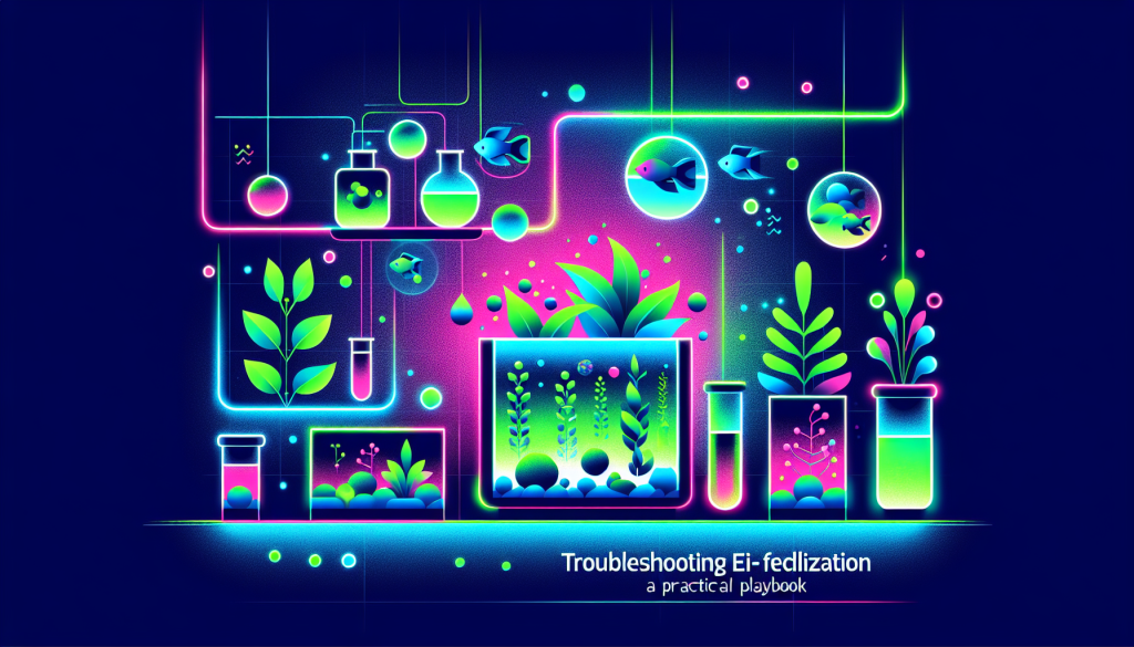 Modern flat design aquascaping illustration for undefined