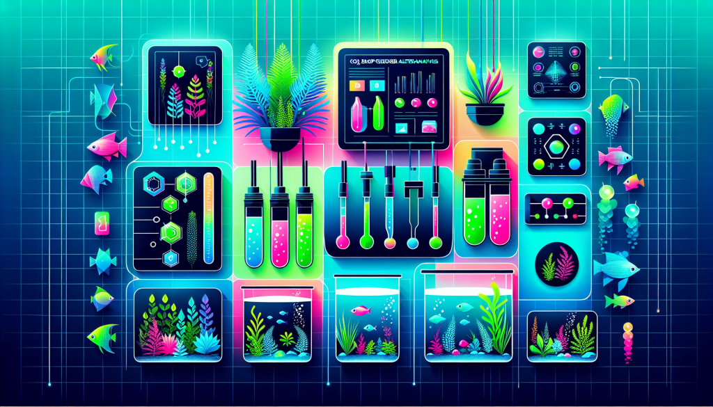 Modern flat design aquascaping illustration for undefined