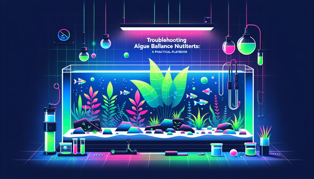 Modern flat design aquascaping illustration for undefined