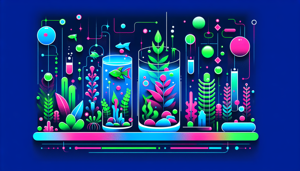 Modern flat design aquascaping illustration for undefined