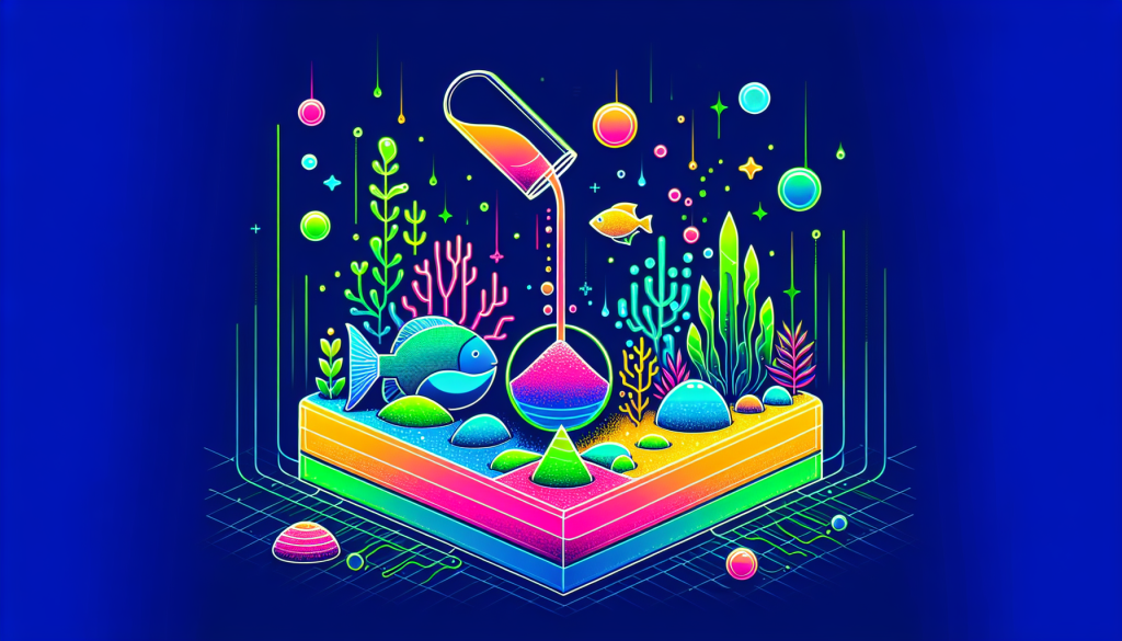 Modern flat design aquascaping illustration for undefined