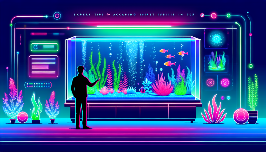 Modern flat design aquascaping illustration for undefined