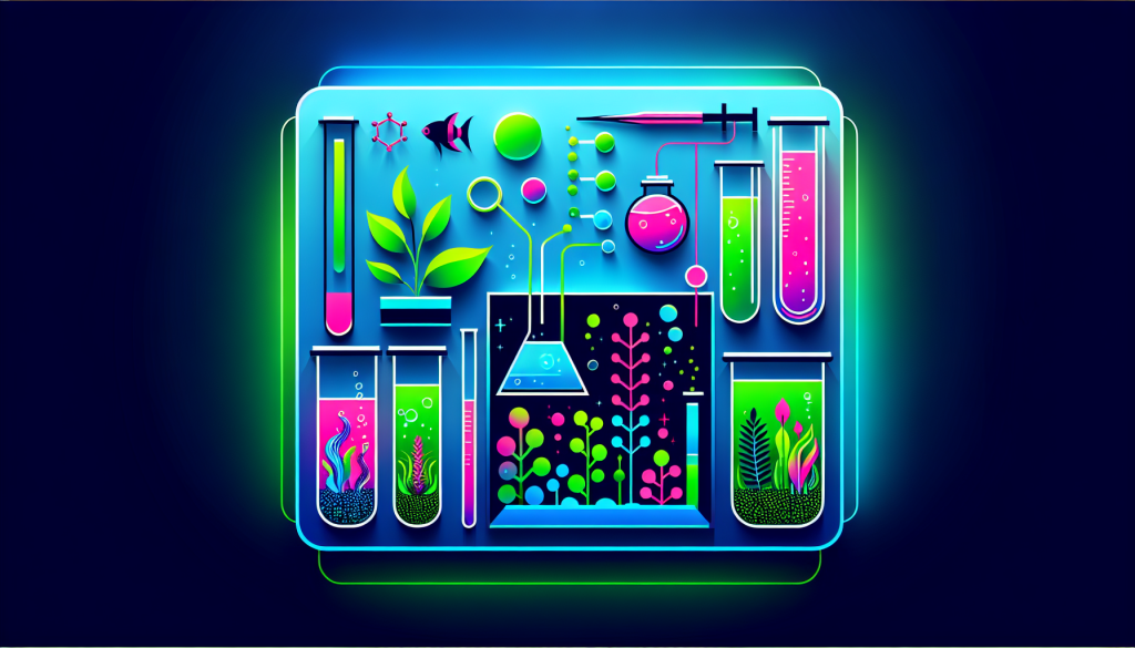 Modern flat design aquascaping illustration for undefined