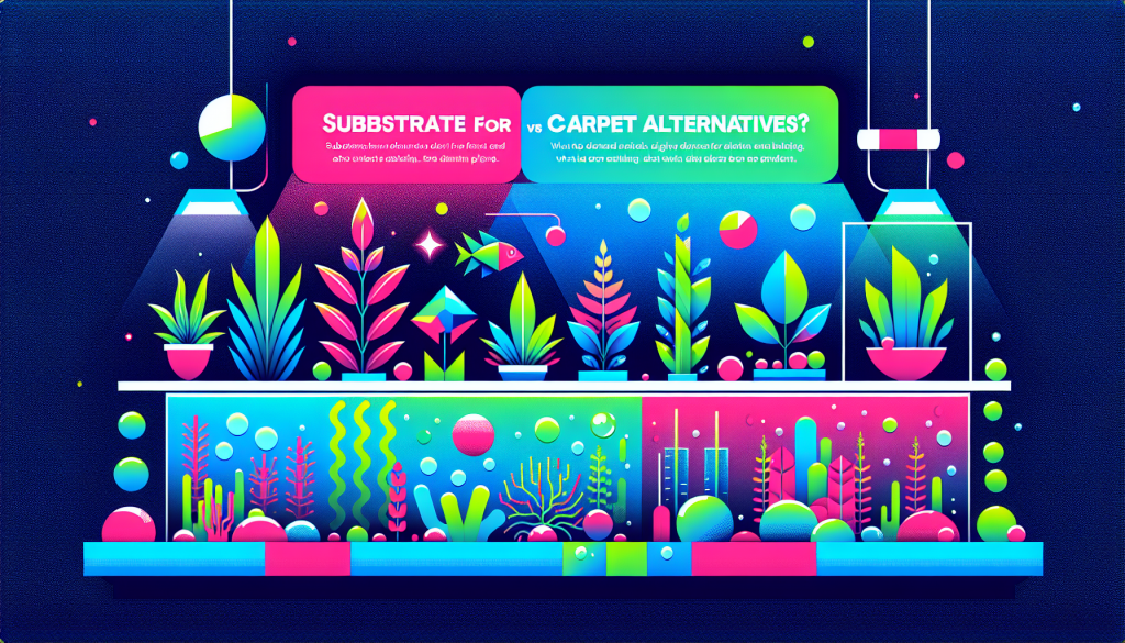 Modern flat design aquascaping illustration for undefined