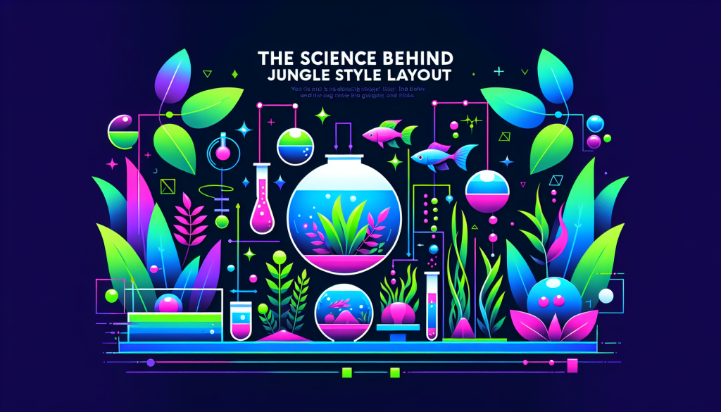 Modern flat design aquascaping illustration for undefined