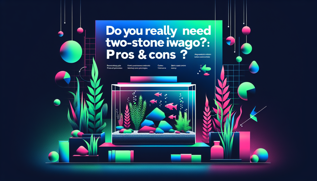Modern flat design aquascaping illustration for undefined