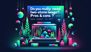 Modern flat design aquascaping illustration for undefined