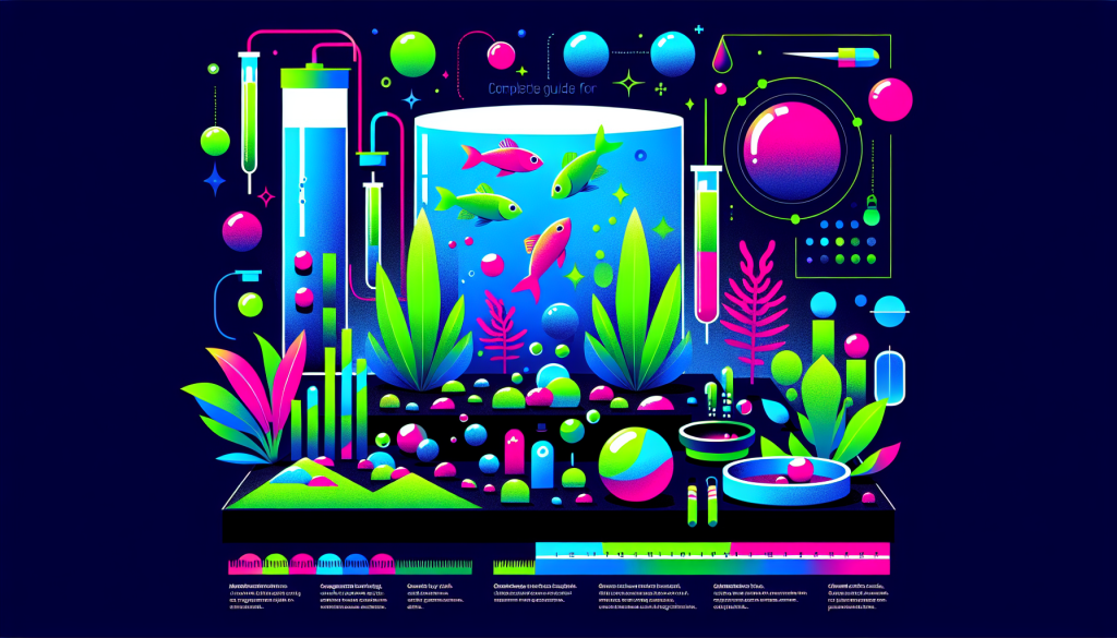 Modern flat design aquascaping illustration for undefined