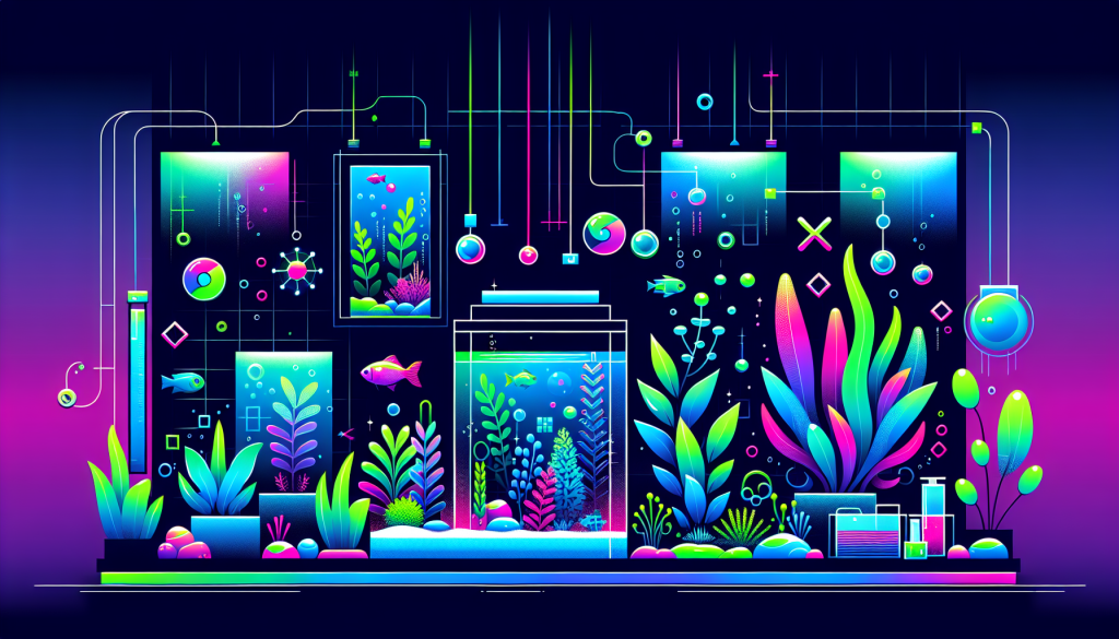 Modern flat design aquascaping illustration for undefined