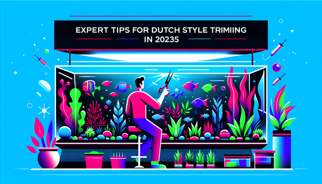 Modern flat design aquascaping illustration for undefined