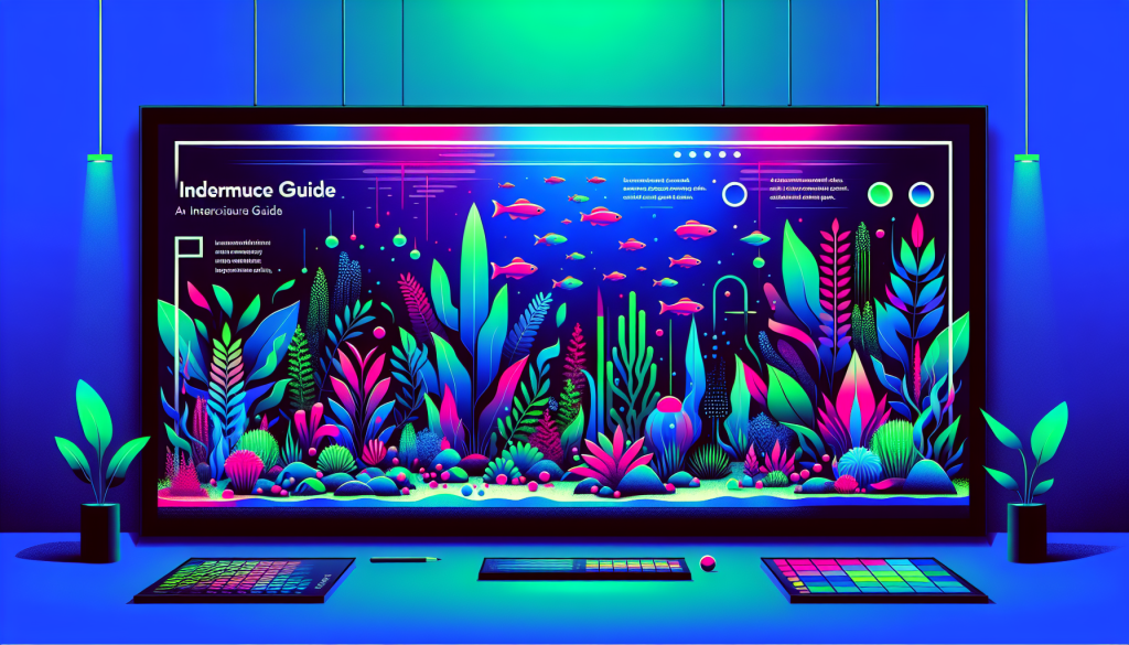 Modern flat design aquascaping illustration for undefined