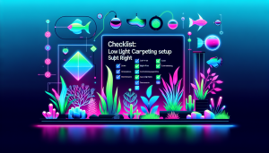 Modern flat design aquascaping illustration for undefined