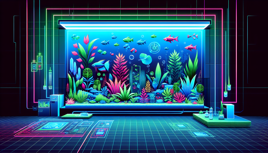 Modern flat design aquascaping illustration for undefined