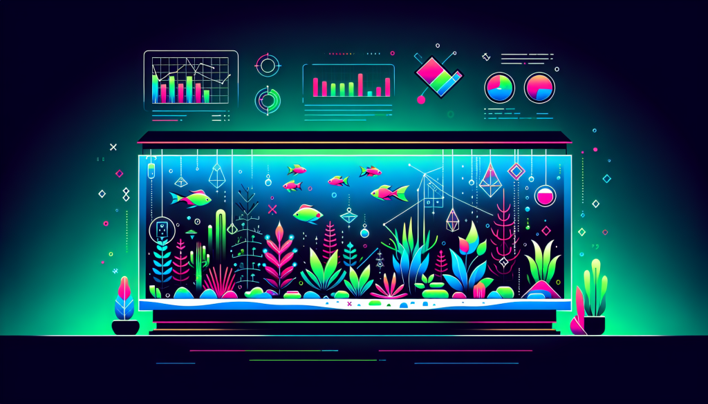 Modern flat design aquascaping illustration for undefined
