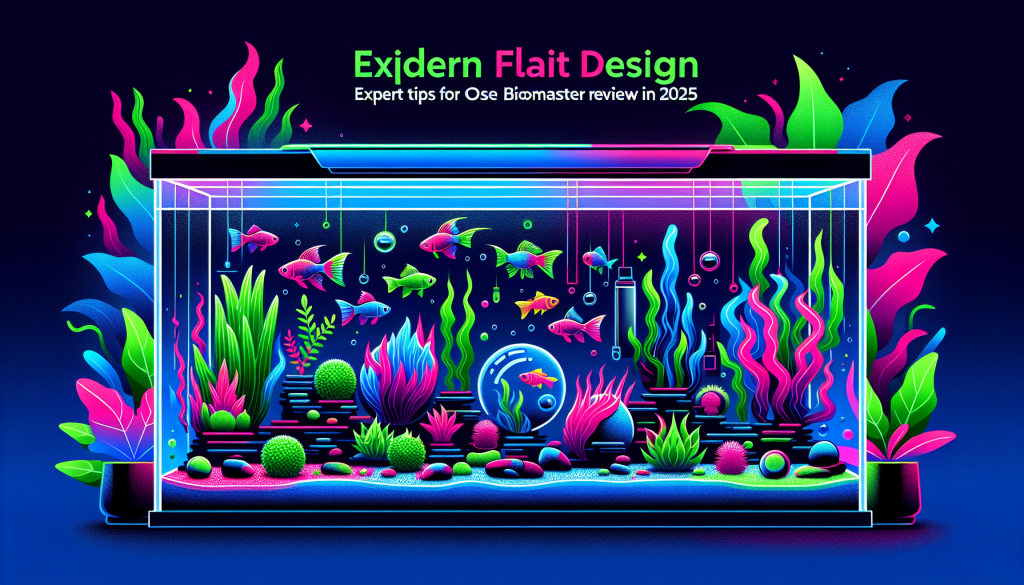 Modern flat design aquascaping illustration for undefined