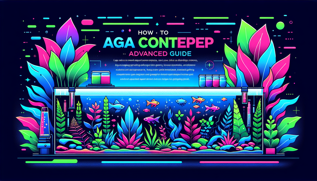 Modern flat design aquascaping illustration for undefined