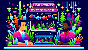 Modern flat design aquascaping illustration for undefined