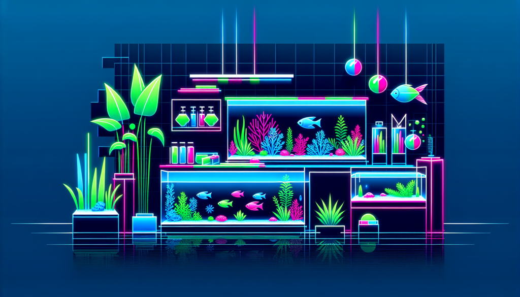 Modern flat design aquascaping illustration for undefined