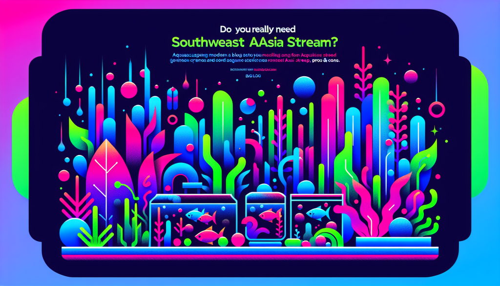 Modern flat design aquascaping illustration for undefined