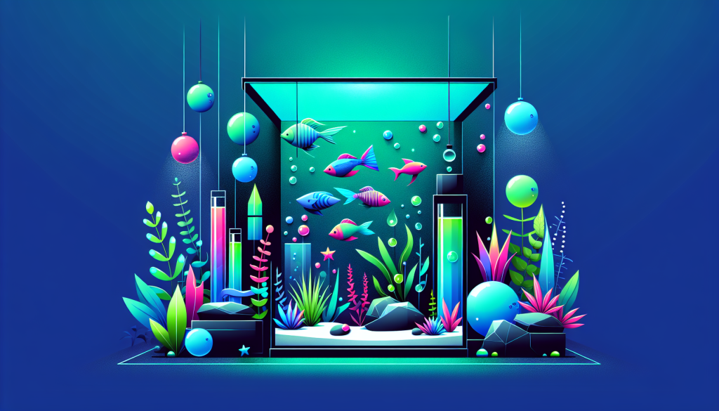 Modern flat design aquascaping illustration for undefined