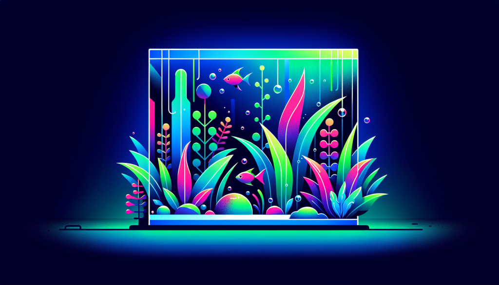 Modern flat design aquascaping illustration for undefined