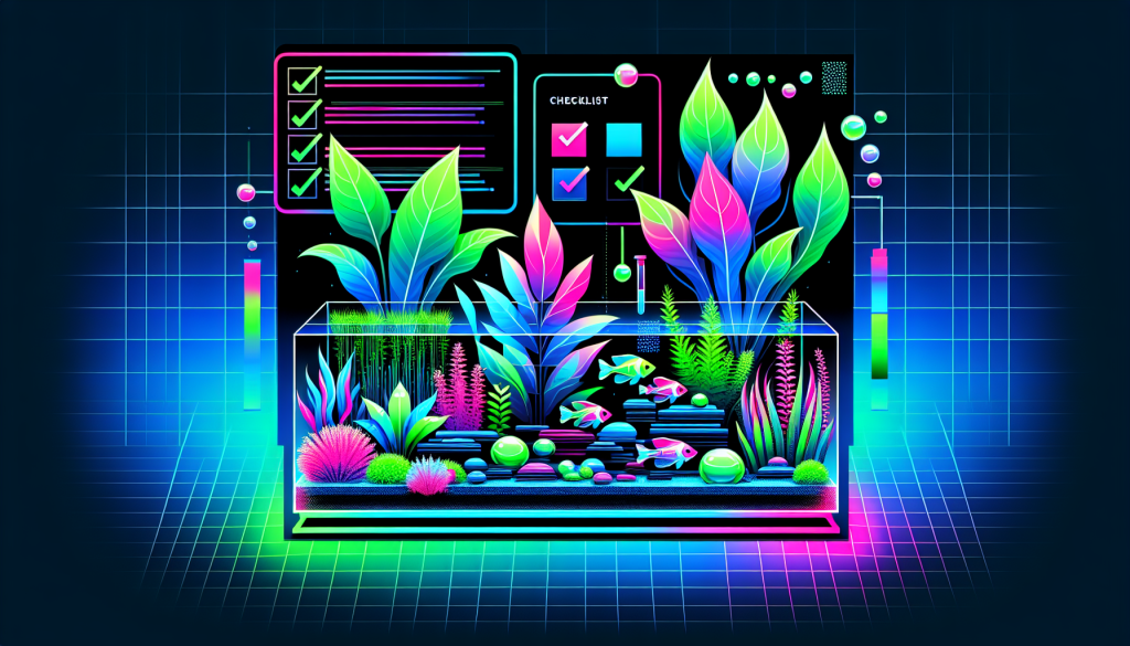 Modern flat design aquascaping illustration for undefined
