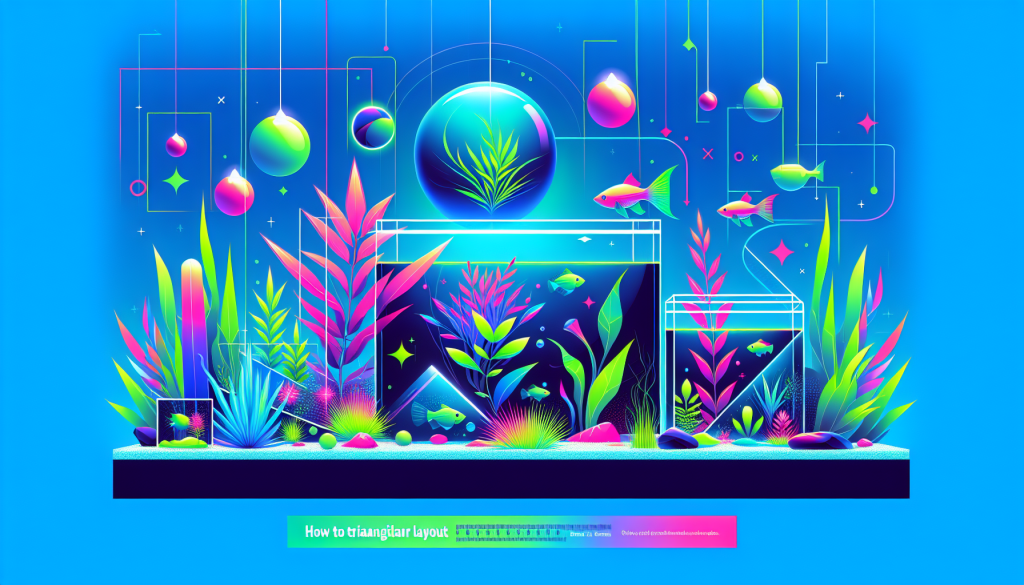 Modern flat design aquascaping illustration for undefined