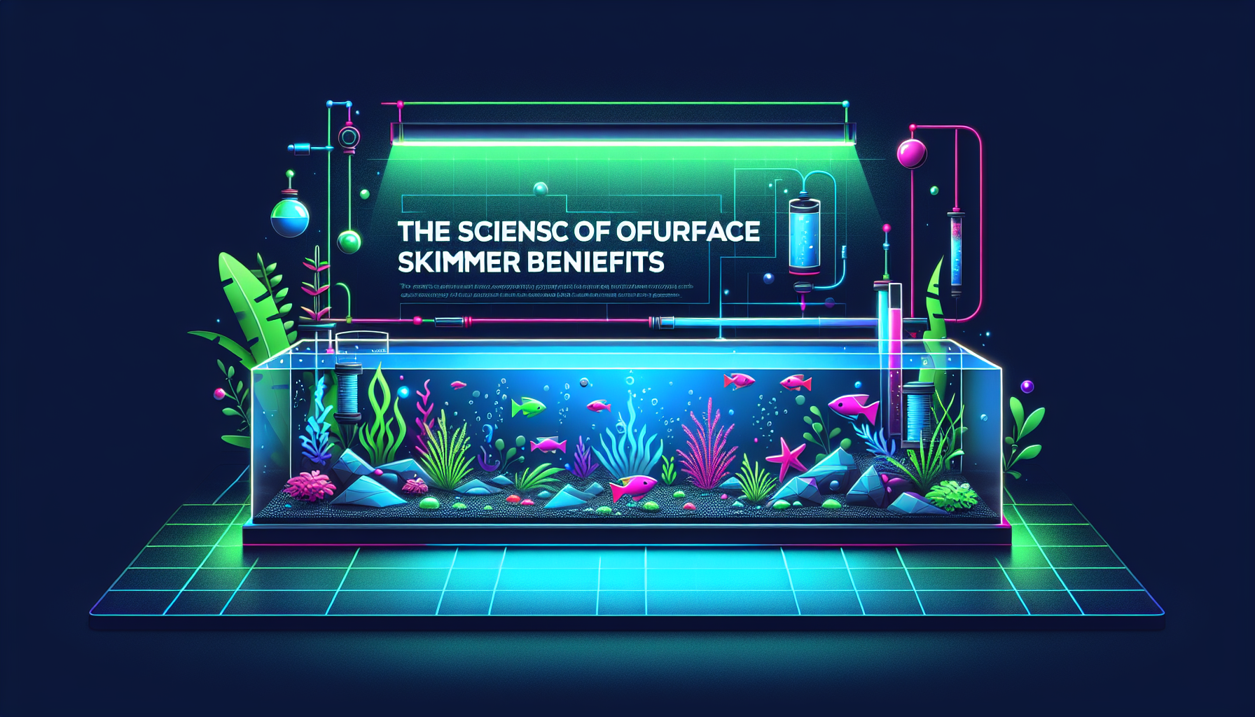 Modern flat design aquascaping illustration for undefined
