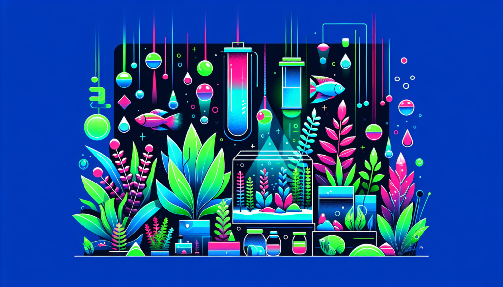 Modern flat design aquascaping illustration for undefined