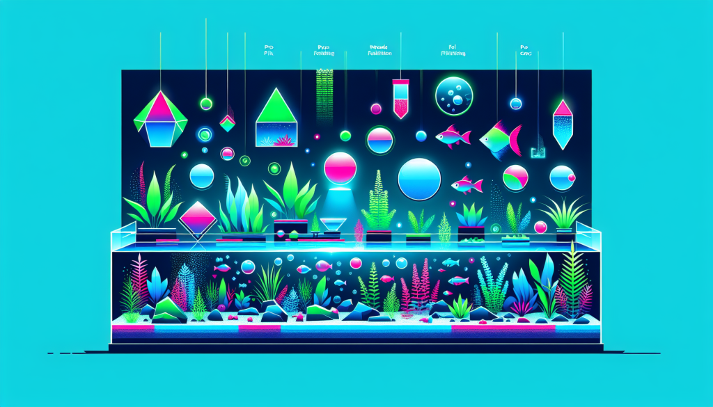 Modern flat design aquascaping illustration for undefined