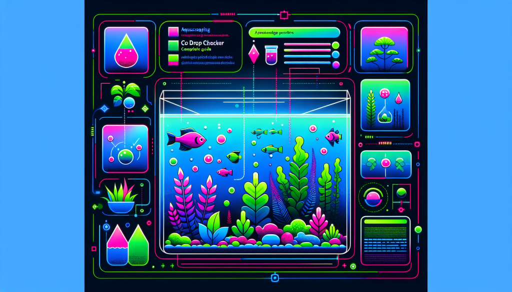 Modern flat design aquascaping illustration for undefined