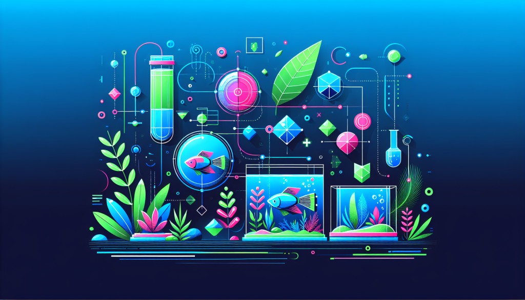 Modern flat design aquascaping illustration for undefined