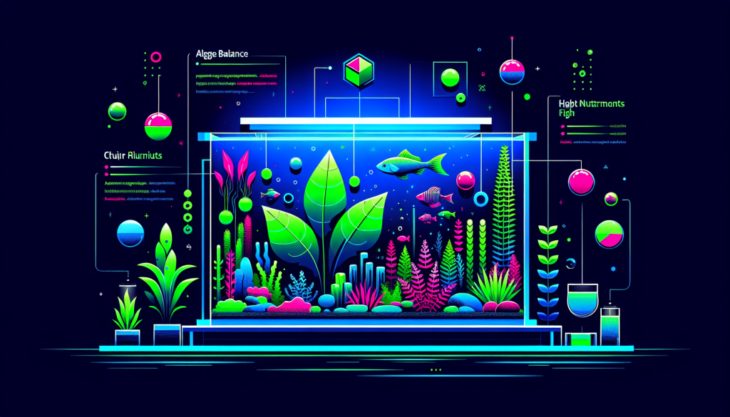 Modern flat design aquascaping illustration for undefined