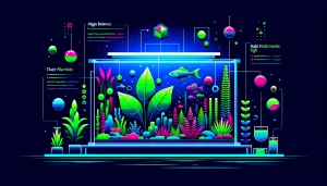 Modern flat design aquascaping illustration for undefined