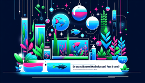 Modern flat design aquascaping illustration for undefined