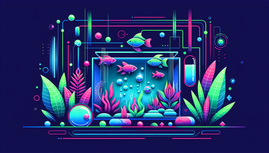 Modern flat design aquascaping illustration for undefined