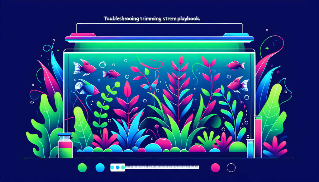 Modern flat design aquascaping illustration for undefined