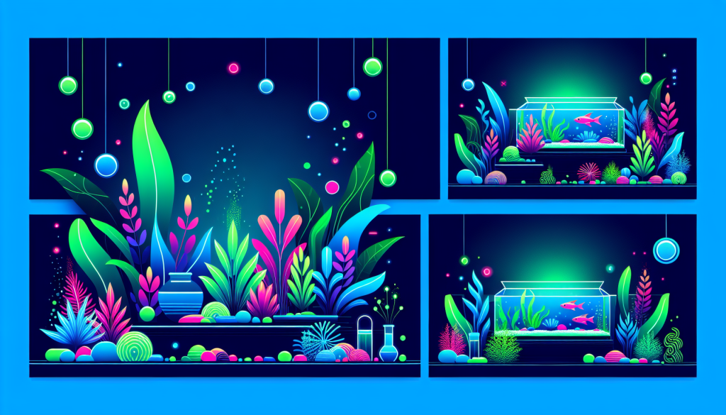 Modern flat design aquascaping illustration for undefined