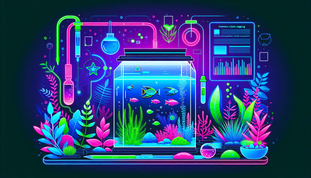 Modern flat design aquascaping illustration for undefined