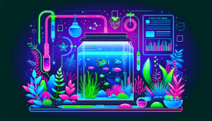Modern flat design aquascaping illustration for undefined
