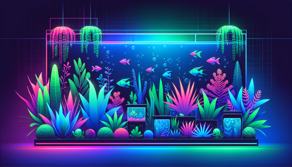 Modern flat design aquascaping illustration for undefined