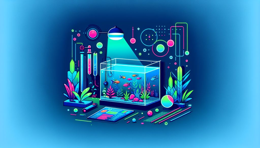 Modern flat design aquascaping illustration for undefined