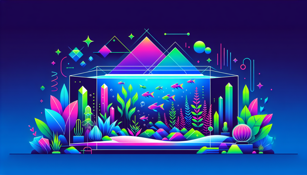 Modern flat design aquascaping illustration for undefined